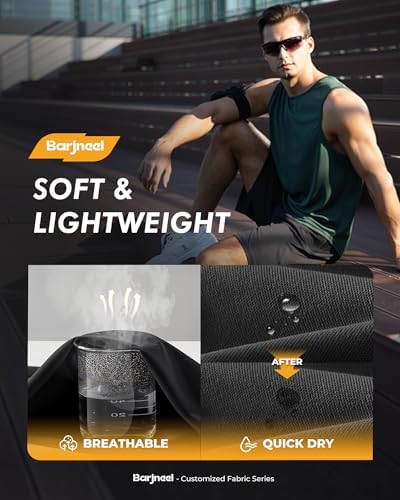 4 Pack Gym Mens Shorts - Basketball Athletic Shorts with Pockets Fitness Clothing Black Workout Quick Dry Shorts
