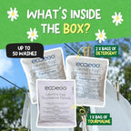 Ecoegg Laundry Egg Refill Pellets | Refillable Laundry Detergent | Fresh Linen | 50 Loads | Gentle Formula with No Enzymes, Bleaches or Phosphates