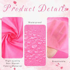 300 Pcs 31" x 71" Massage Table Sheets Waterproof Disposable Bed Sheets Soft Non Woven Fabric Tattoo Breathable Spa Bed Cover for Esthetician Beauty Salon Chair Hotel, Pink