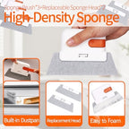 Window Track Cleaner Tools Set - 14 Pcs Window Groove Cleaning Brush Kit, Crevice Cleaning Brush for Sliding Door, Shutter, Sill, Tile Lines, Sink