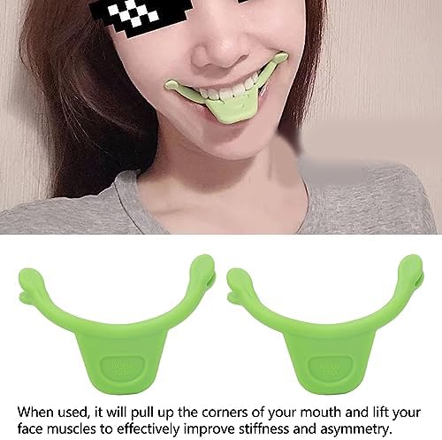 ZJchao 2pcs Smiling Maker, Face Trainer Smiling Corrector Silicone Beauty Smile Trainer for Muscles Stretching Exercise Lips