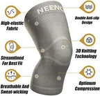 NEENCA Ultra-thin Knee Sleeve for Knee Pain, Lightest Knee Compression Sleeve with Graphene Ions Infused Fabric for Pain Relief, Swelling, Arthritis, Poor Circulation, Running, Sport