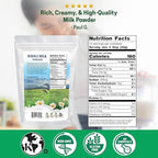 Z Natural Foods Premium Whole Milk Powder - Powdered Milk for Baking, Cooking, Drinks - Dry Milk Powder, Pasteurized, Non-GMO, Gluten-Free, Kosher-Certified, 1 lb