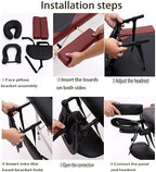 HOINCO Massage Table Armrest Hanging Arm Rest Sling Board Armrest Support, Hanging Armrest Frame for Folding Massage Table-Black