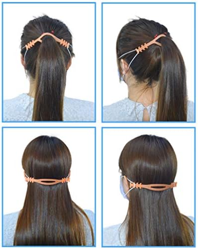 EXCEART 6pcs Face Cover Ear Grips Adjustable Extender Straps Extension Hook Accessories Face Cover Hook Extension Band Band Cord