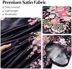 Kimonos for Women Japanese Style Satin Kimono Robe with Bow Belt Fan Hair Accessory and Tabi Socks
