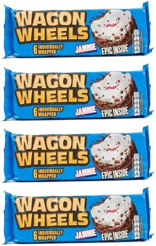 Burtons Jammie Wagon Wheels 6 Pack x 4