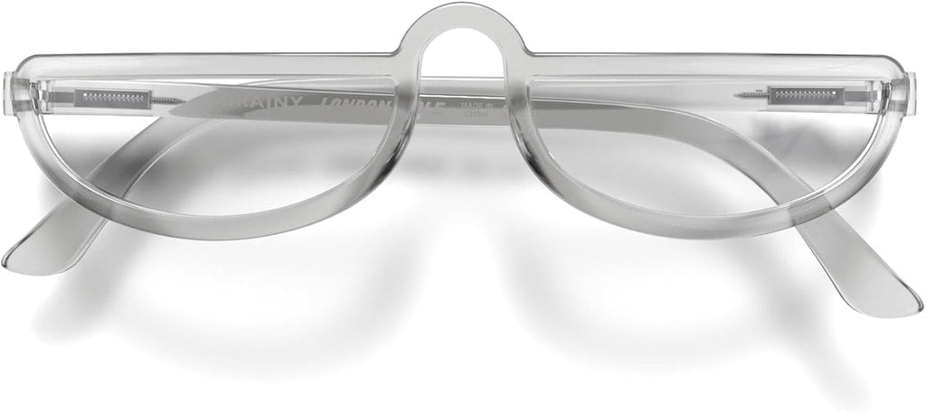 LONDON MOLE® Brainy reading glasses | Cool half moon shaped readers | Unisex | Spring hinges