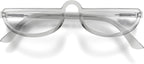 LONDON MOLE® Brainy reading glasses | Cool half moon shaped readers | Unisex | Spring hinges