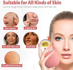 XHJRI Ice Cube Roller Massager for Face, Eyes and Neck Naturally Conditioning and Skin Care,De-Puff Eye Bags,Reduce Migraine Pain,Reusable Massage Silicone Ice Mold (Pink)