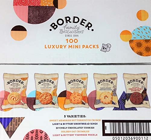 Border Biscuits Luxury Mini Packs With 5 Varieties - 2 X 100's