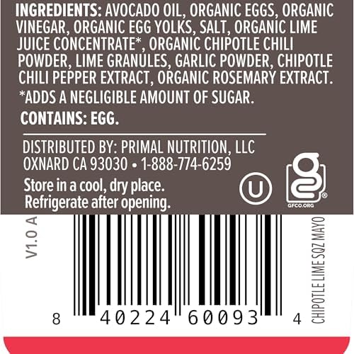 Primal Kitchen Chipotle Lime Mayo Squeeze, 8.5 oz