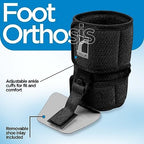 Ossur Foot-Up Drop Foot Brace | Ankle-Foot Orthosis (AFO) for Drop Foot Support | Lightweight, Adjustable Wrap for All-Day Comfort | Breathable Material for All Day Walking | (Black, Large)