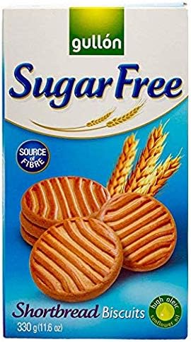 Gullon Cookie SF Shortbread Cookies, 11.63 Ounce, 330 Gram (2 Pack)