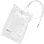 Ugo 2L Night Bags (x10) – Urine Drainage Bags/Catheter Night Bags, T Tap or Lever Tap with Kink Free Connection (Pack of 10) (Ugo 9 - Single Use Non Drainable, Non-Sterile)