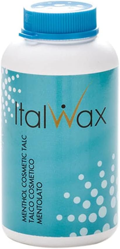 Italwax Classic Cosmetic Talc 150g / 5.30fl.oz - Menthol aroma - Prepare skin for depilation with hot and film waxes, and sugaring