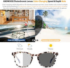 ANDWOOD Blue Light Blocking Glasses Women Men Computer Small Face Clear Bluelight Blocker Eyeglasses Frame