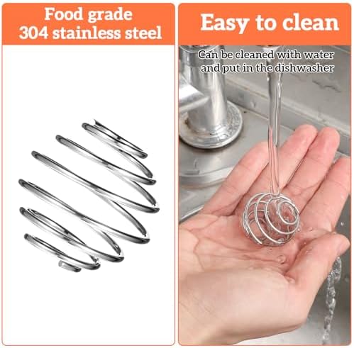 6 Pcs 304 Stainless Steel Shaker Ball Small Protein Mixing Ball Wire Whisk Ball for Baby Bottles Formula, Blending Balls for Shakers Cup Bottle Mixer (1.2 inch)