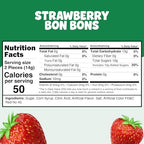 Strawberry Filled Hard Candy Bon Bons 2 lbs Bulk Pack - Individually Wrapped Christmas Fruit-Filled Candy, Classic Strawberry Hard Candy for Holiday Treats, Parties, and Snacks
