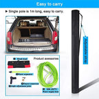 12M Photovoltaic Panel Cleaning Tool with Water Spray Brush Extendable Window Cleaning Pole for Trucks Windows and More