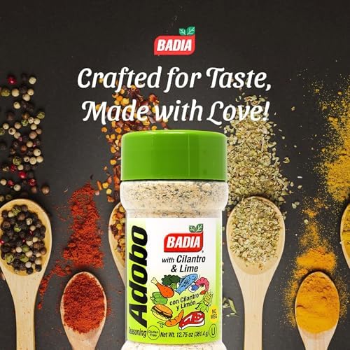 Badia Adobo with Cilantro & Lime 12.75 oz – Zesty Citrus & Herb Seasoning – Latin Flavor Blend with Garlic, Cilantro & Lime