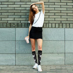Junely Compression Socks for Women Knee High Socks for Running Athletic Nurses Work Support Travel Flight Sports