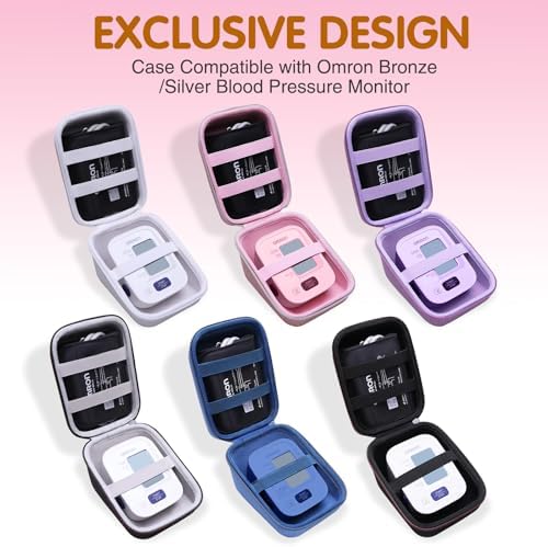 LTGEM Case Compatible with OMRON Bronze BP5100 / BP5000 / 5 Series BP742N / BP7200 Blood Pressure Monitor, Purple(Case Only)