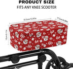 Christmas Santa Claus Print Knee Scooter Pads For Comfort, Soft And Comfortable Knee Scooter For Adults, Machine Washable, Fits Any Knee Scooter