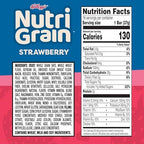 Nutri-Grain Soft Baked Breakfast Bars, Kids Snacks, Value Pack, Strawberry, 20.8oz Box (16 Count)