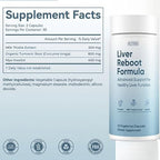 Liver Support Supplement Capsules, Liver Health Milk Thistle Extract with Turmeric & Inositol, Antioxidant & Daily Wellness Support, Vegetarian Capsules, 60 Count