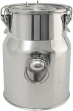 Stainless Steel Jug 1.32 Gallon Can with Lid, Metal Container Large Capacity Milking Pail for Goats, Food Grade for Cow or Home Use