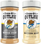 Dan-O's Outlaw Seasoning 2 Bottle Combo- Butter Dust & Butter Steak Seasoning