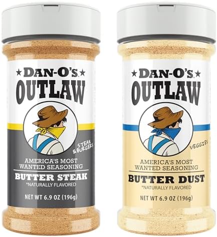 Dan-O's Outlaw Seasoning 2 Bottle Combo- Butter Dust & Butter Steak Seasoning