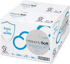 Papernet Heavenly Soft Toilet Tissue, Septic Safe, 2-Ply, White. 4.1-Inch x 146 ft, 500 Sheets/Roll, 96 RL/CT (410001)