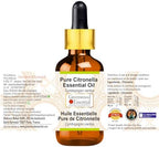 Greenwood Essential Pure Citronella Essential Oil (Cymbopogon nardus) with Glass Dropper Steam Distilled 5ml (0.16 oz)