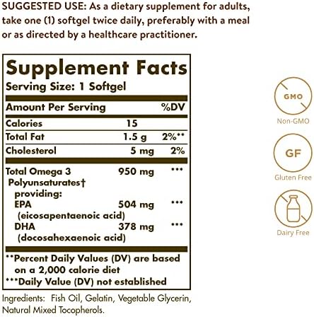 Omega-3 "950" mg Solgar 50 Softgel