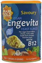 MARIGOLD HEALTH FOODS Engevita Yeast Flakes With Vitamin B12 125g (2 Pack)