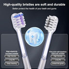 Electric Toothbrush for Adults,Wave Oscillation & Vibration Sonic Tooth Brush,BASS-Brushing Technique Travel Rechargeable Toothbrushes with 4 Soft Bristle Replace Heads,Gifts for Men Women