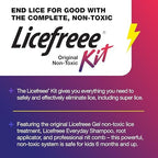 Licefreee! Kit All-in-One Complete Lice Killing Treatment, Daily Maintenance Shampoo & Professional Nit Comb in One Box, Lice Treatment for Kids & Adults