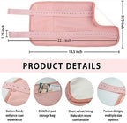 Castor Oil Pack Wrap, Adjustable Reusable Castor Oil Packs for Liver Detox, Improved Sleep, and Relief from Constipation (Castor Oil Not Included), Pink