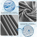 Guohaoi Cooling Throw Blanket for Hot Sleepers, Full Size 60''×90'' Lightweight Breathable Summer Bed Blanket for Couch, Arc-Chill Q-Max >0.5 Cool Fiber,Lightweight Tie Dye Blanket Grey