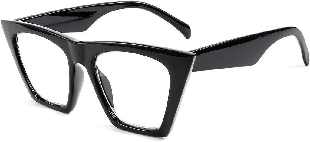 FEISEDY Square Cat Eye Reading Glasses Blue Light Blocking Women Fashion Cateye Reader Anti Glare Digital Eyestrain B2604