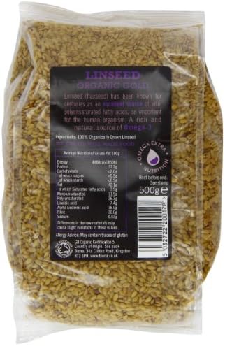 Biona Organic - Linseed Gold - 500g (Case of 6)