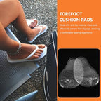 MAGICLULU Gel Metatarsal Pads for Thong Sandals, 4pcs Forefoot Cushions with Non-Slip Adhesive, Metatarsal Support Inserts for Women’s Sandal Toe Protection and Foot Comfort