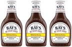 Sweet Baby Ray’s No Sugar Added BBQ Sauce – Original Flavor, 18.5 oz (Pack of 3) + Silicone Basting Brush | Keto Friendly, Low Carb Barbecue Bundle