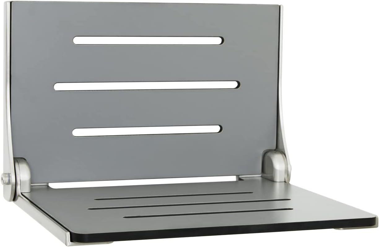 Seachrome SHAF-185155-PGS-S-SL Shower, Grey Seat with Silver Frame