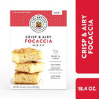 King Arthur Baking Company Crisp & Airy Focaccia Mix Kit 18.4 oz.,Baking Mix - Ready in 1 hour,(Pack of 2)
