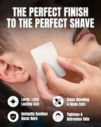 Gentleman Jon 3.7 Ounce Alum Block in Plastic Case - Upgrade Your Shave - Soothing Aftershave Solution for Shaving Razor Burn Relief - Travel Friendly Durable Plastic Case Included, Aftershave for Men