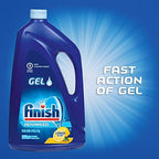 Finish Dishwasher Detergent Gel Liquid, Lemon Scent | 75oz | Pack of 2