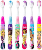 Brush Buddies 6 Pack Barbie Toothbrushes for Kids, Children's Toothbrushes, Soft Bristle Toothbrushes for Kids
